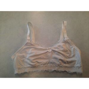 NEW CURVE MUSE 38C NURSING COTTON AND LACE WHITE